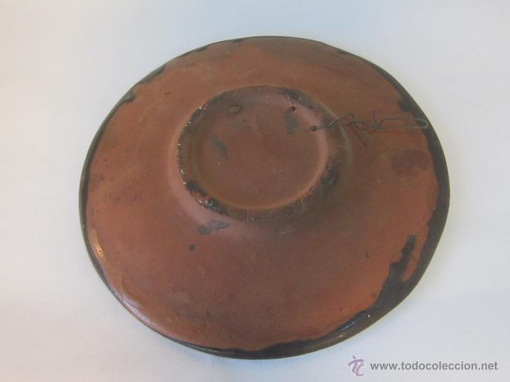 Antig&uuml;edades: plato ceramica popular - Foto 3