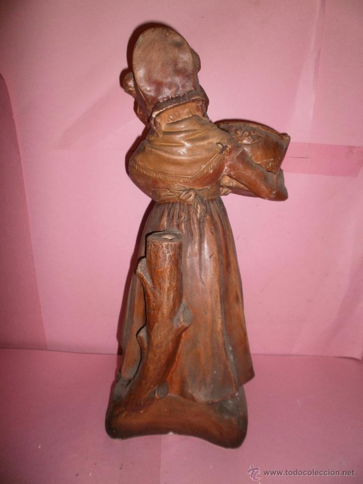 Antig&uuml;edades: FIGURA NI&Ntilde;A CON CESTO S-XIX - Foto 4