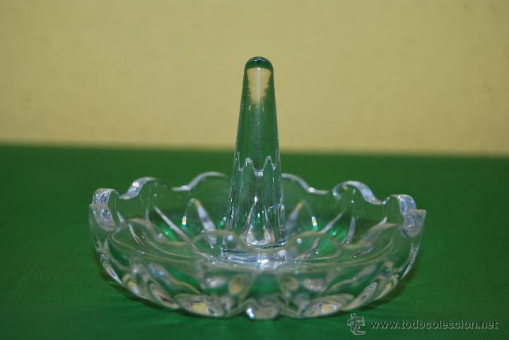 Antiguidades: EXPOSITOR DE CRISTAL PARA ANILLOS Y JOYAS - TOCADOR