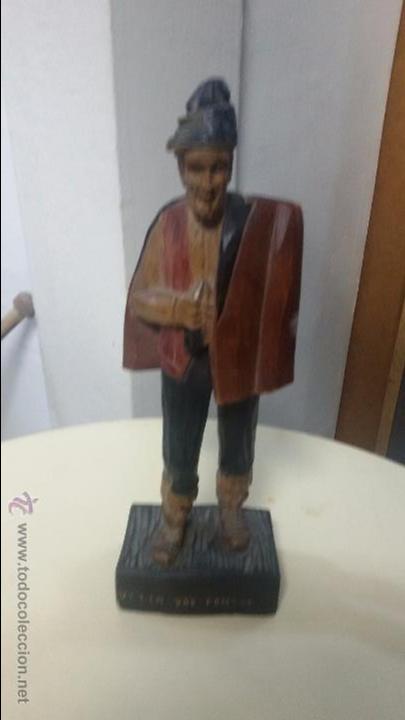 Antig&uuml;edades: TALLA DE HOMBRE EN MADERA - Foto 1