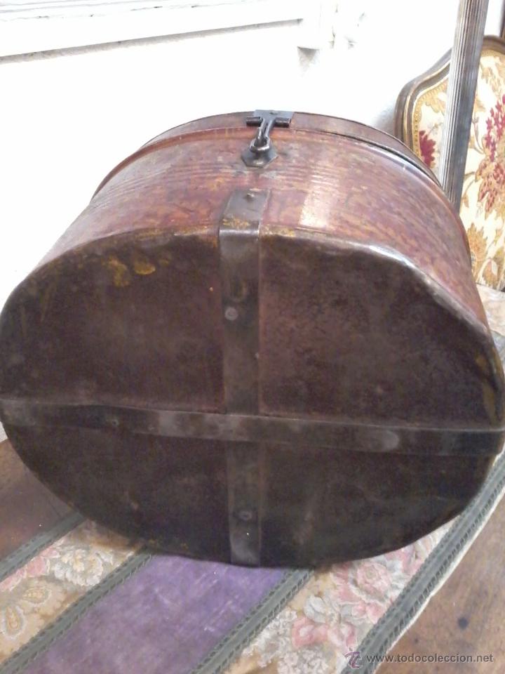 Antig&uuml;edades: SOMBRERERA EN CHAPA INGLESA S. XIX - Foto 5