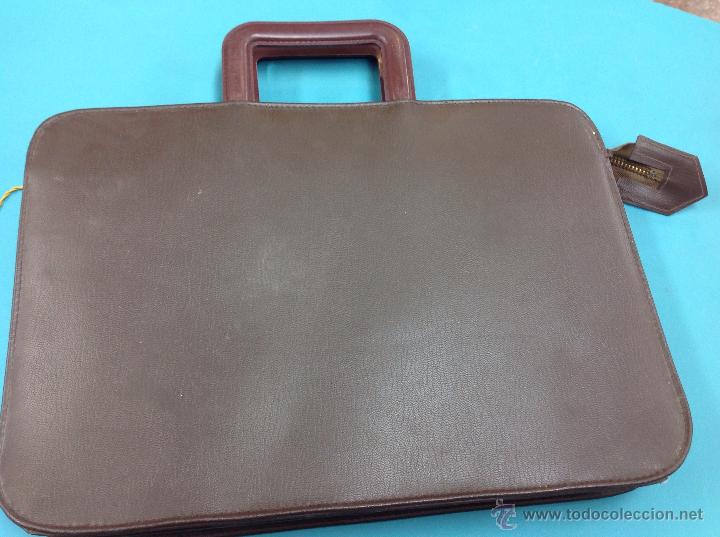 Antig&uuml;edades: MALETIN cartera antigua de cobrador - Foto 3