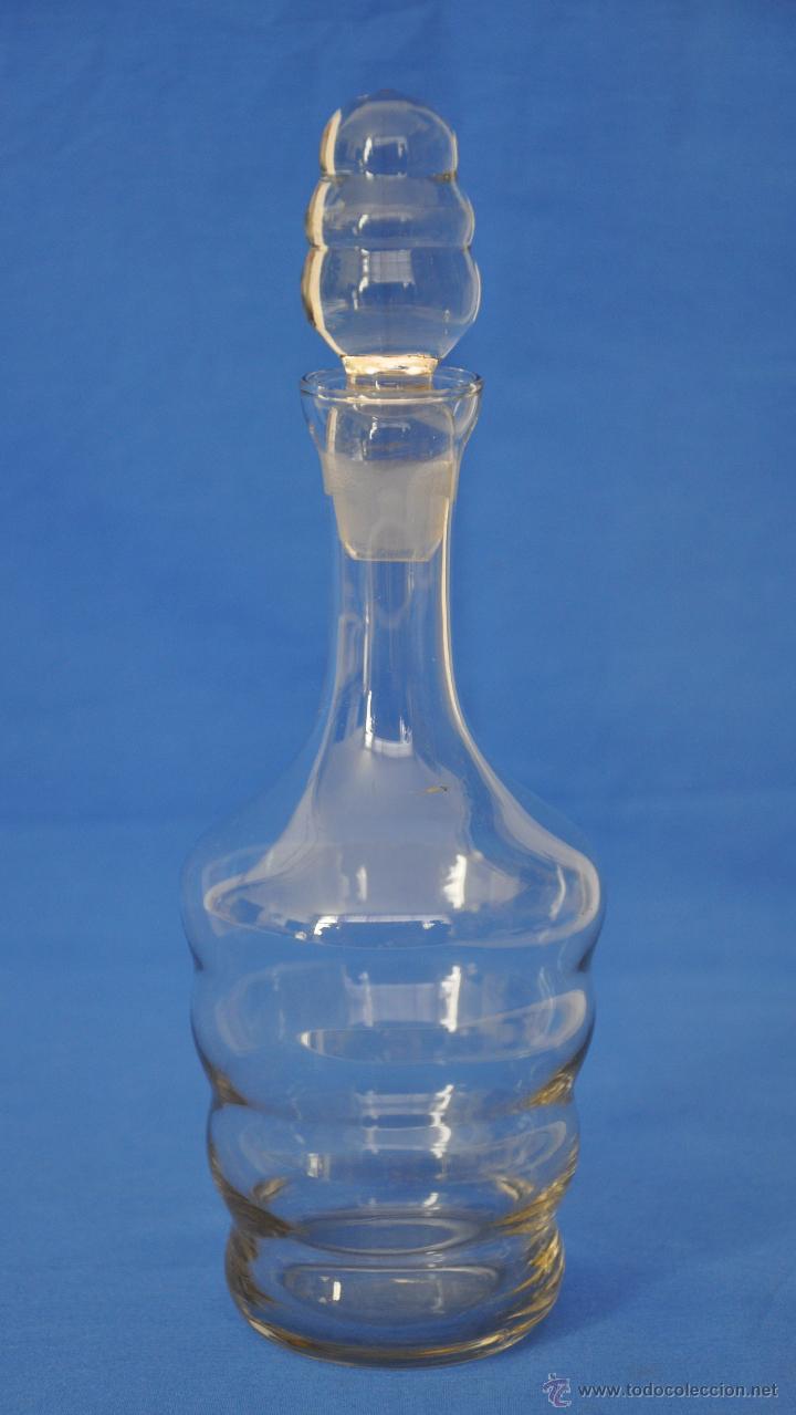 Antig&uuml;edades: Botella de cristal soplado. - Foto 1