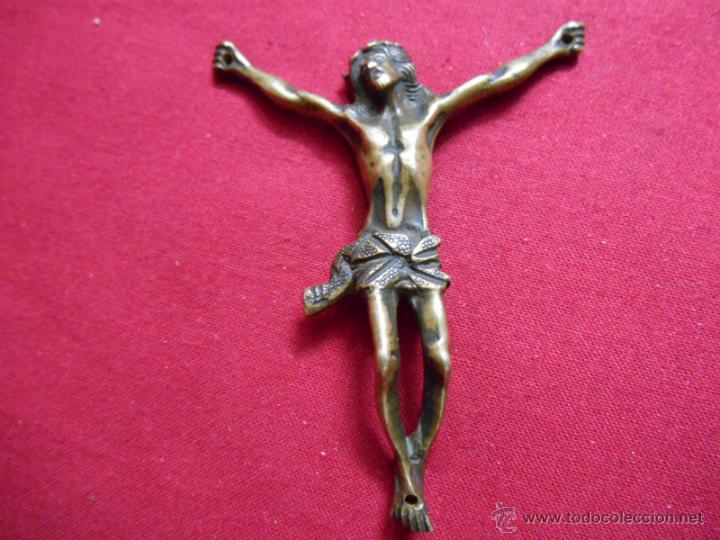 Antig&uuml;edades: ANTIGUO CRISTO EN BRONCE - SIGLO XIX - - Foto 1