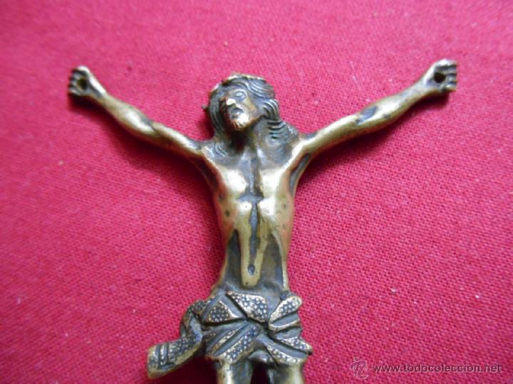 Antig&uuml;edades: ANTIGUO CRISTO EN BRONCE - SIGLO XIX - - Foto 3