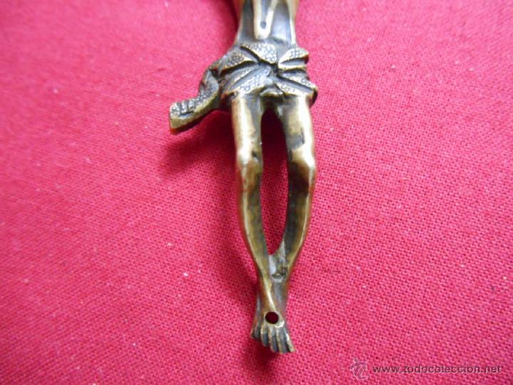 Antig&uuml;edades: ANTIGUO CRISTO EN BRONCE - SIGLO XIX - - Foto 4