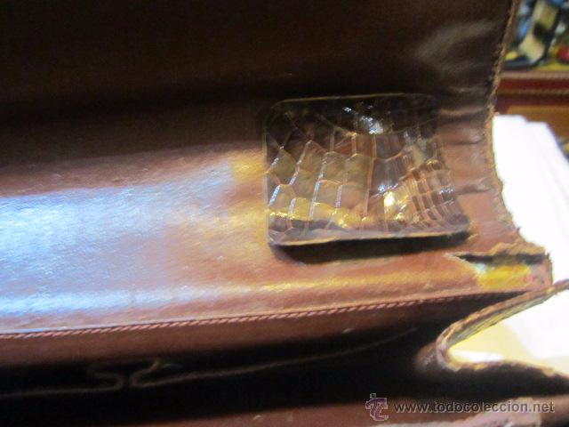 Antig&uuml;edades: Antiguo bolso en piel de serpiente. - Foto 5