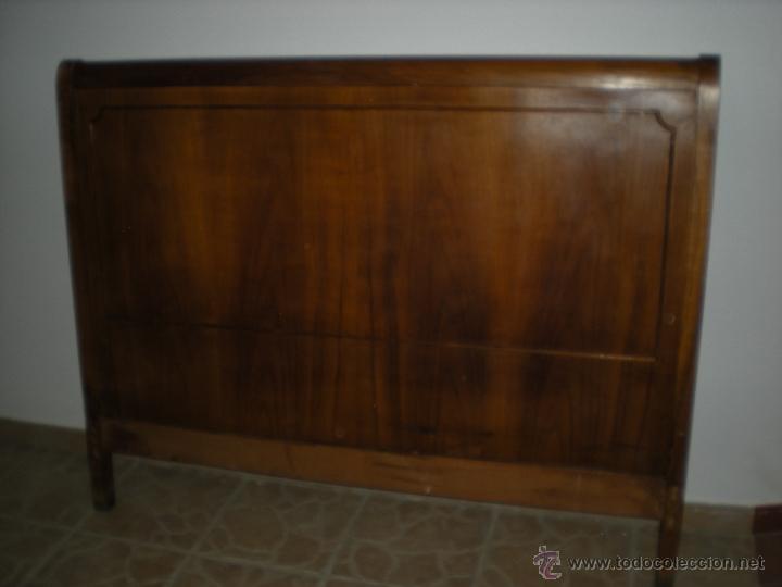Antig&uuml;edades: CABECERO 1,44 CM.MADERA HAYA - Foto 1