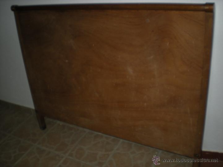 Antig&uuml;edades: CABECERO 1,44 CM.MADERA HAYA - Foto 2