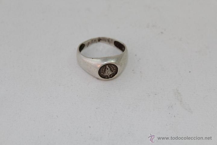 Antig&uuml;edades: ANILLO EN PLATA DE LEY CON NUESTRA SE&Ntilde;ORA DE CORTES - Foto 5