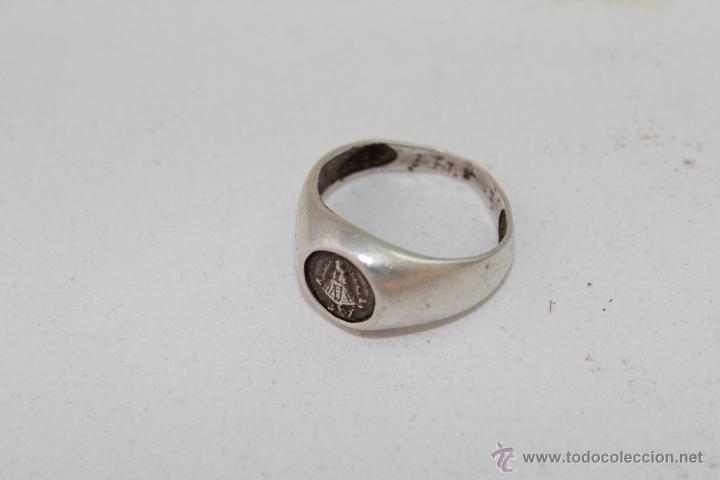 Antig&uuml;edades: ANILLO EN PLATA DE LEY CON NUESTRA SE&Ntilde;ORA DE CORTES - Foto 6