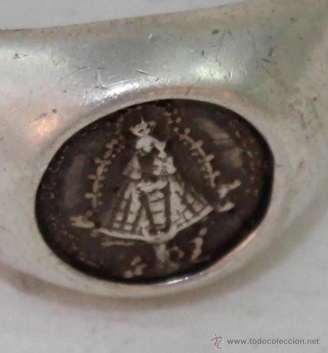 Antig&uuml;edades: ANILLO EN PLATA DE LEY CON NUESTRA SE&Ntilde;ORA DE CORTES - Foto 7