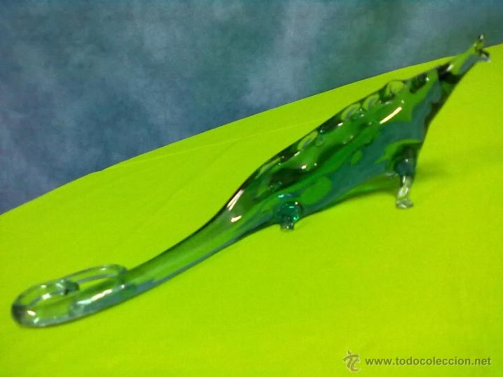 Antig&uuml;edades: COCODRILO CAIMAN CRISTAL SOPLADO - Foto 1