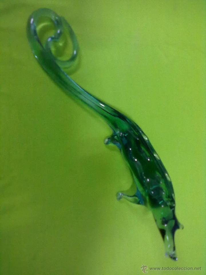 Antig&uuml;edades: COCODRILO CAIMAN CRISTAL SOPLADO - Foto 2