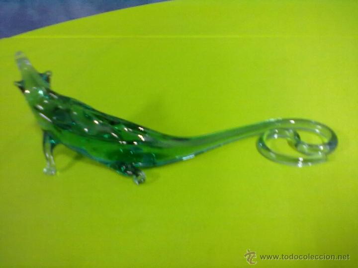 Antig&uuml;edades: COCODRILO CAIMAN CRISTAL SOPLADO - Foto 4