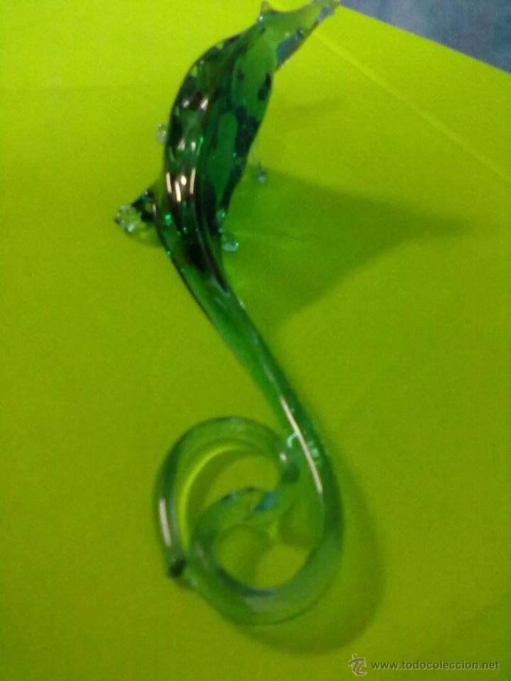 Antig&uuml;edades: COCODRILO CAIMAN CRISTAL SOPLADO - Foto 5