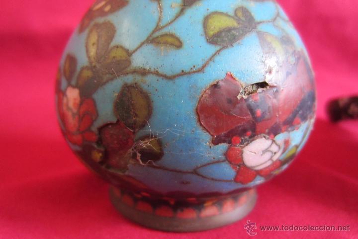 Antig&uuml;edades: PAREJA DE JARRONES CLOISONN&Eacute; - Foto 5