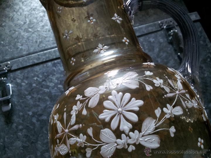 jarra agua cristal verde bohemia española. nuev - Acheter Objets vintage en  cristal et en verre sur todocoleccion