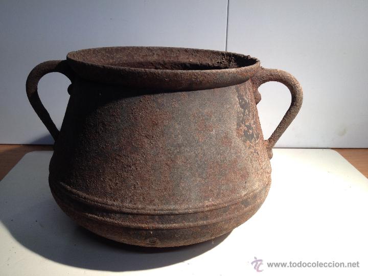 Antig&uuml;edades: OLLA, PUCHERO, CALDERO.DE HIERRO - Foto 1