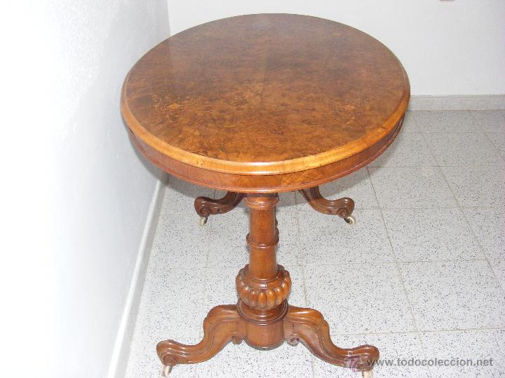 Antig&uuml;edades: Mesa ovalada victoriana - Foto 6