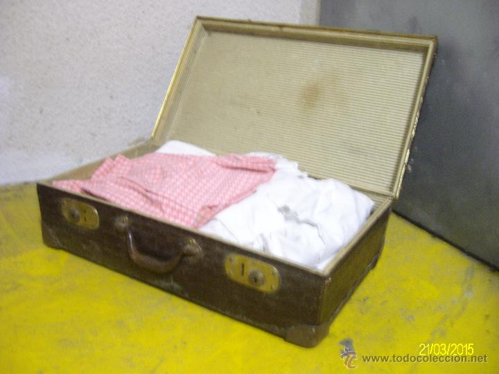 Antig&uuml;edades: Maleta de piel antigua - Foto 2