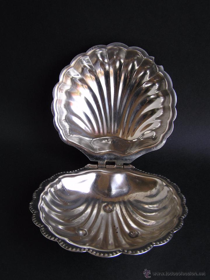 Antig&uuml;edades: RECIPIENTE CAVIAR . FORMA DE CONCHA DE SANTIAGO O VENERA. - Foto 3