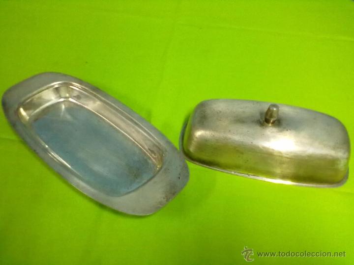 Antig&uuml;edades: BANDEJA CON TAPA MANTEQUILLERA - Foto 2