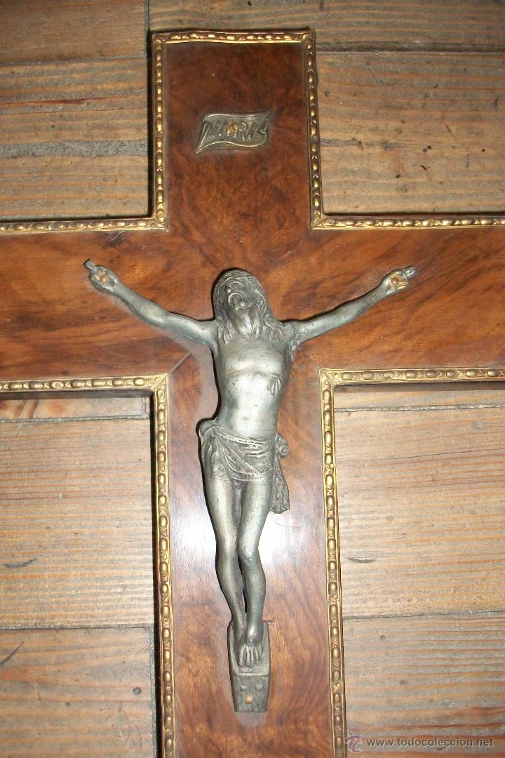 Antig&uuml;edades: ANTIGUA CRUZ DE BRONCE - Foto 2
