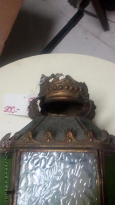 Antig&uuml;edades: FAROL DE PROCESI&Oacute;N DE 40 CM DE ALTURA - Foto 3