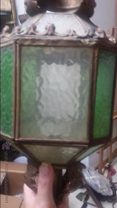 Antig&uuml;edades: FAROL DE PROCESI&Oacute;N DE 40 CM DE ALTURA - Foto 6