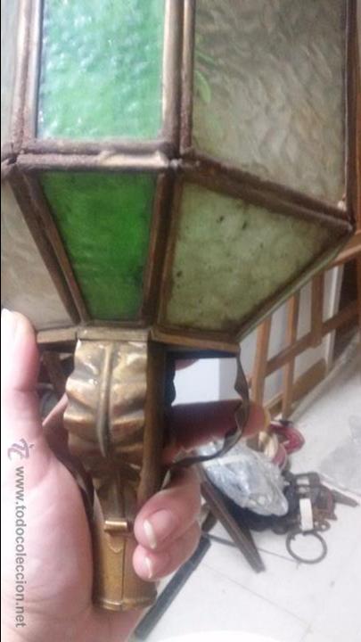 Antig&uuml;edades: FAROL DE PROCESI&Oacute;N DE 40 CM DE ALTURA - Foto 9