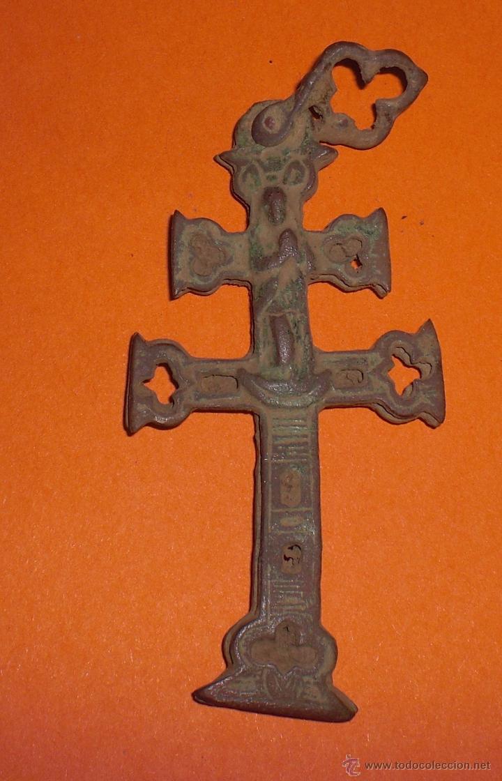 Antig&uuml;edades: Cruz de caravaca siglo XIX - Foto 1