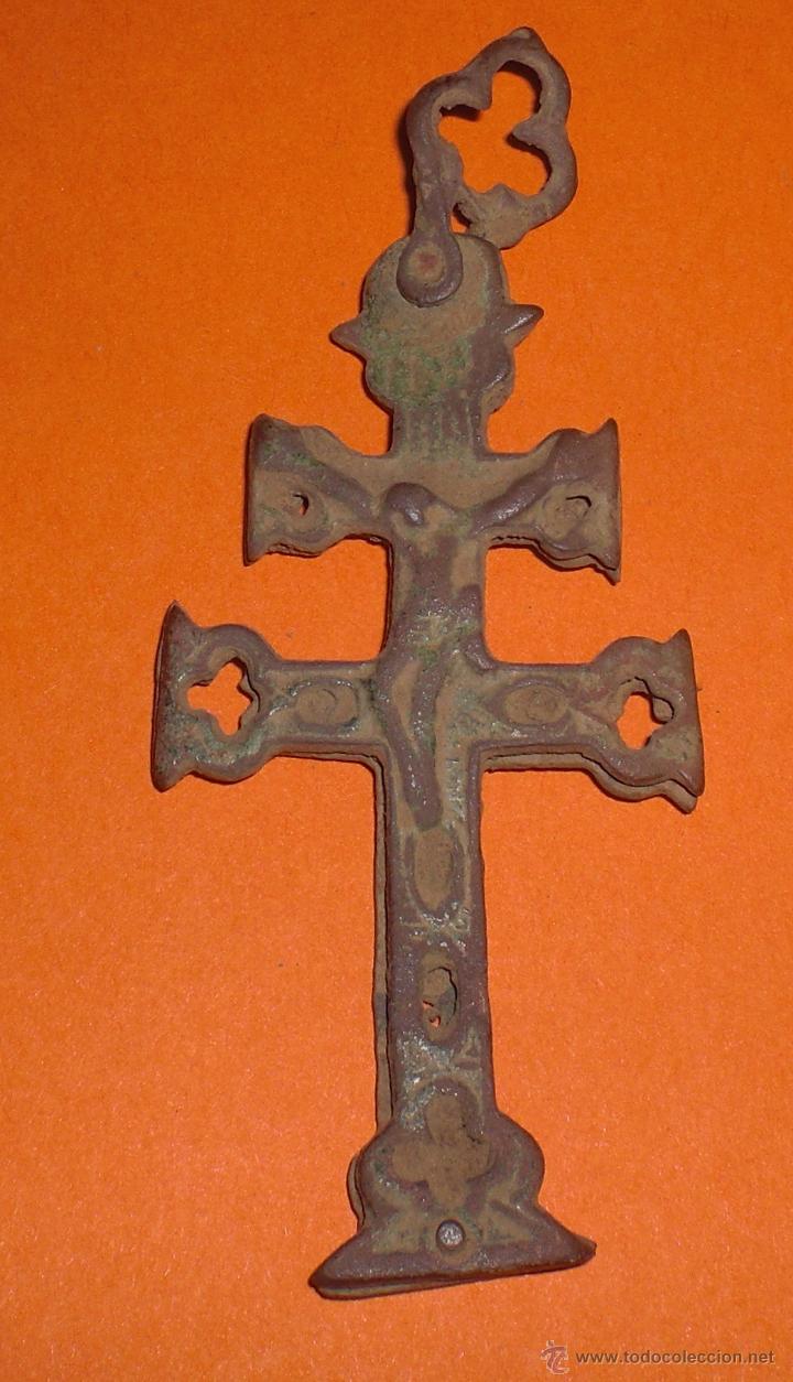 Antig&uuml;edades: Cruz de caravaca siglo XIX - Foto 2