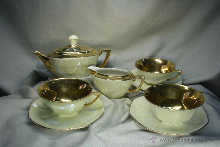Antig&uuml;edades: Conjunto de T&eacute;. Art dec&oacute;. Limoges. Francia - Foto 1