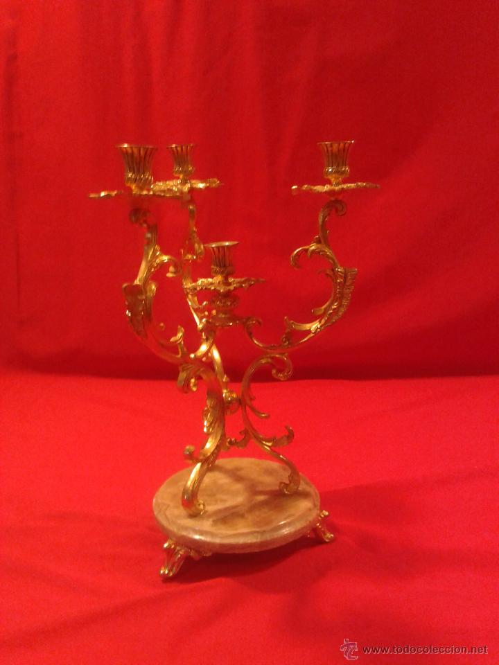 Antig&uuml;edades: Candelabro de 4 brazos - Foto 1