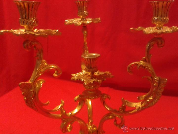 Antig&uuml;edades: Candelabro de 4 brazos - Foto 2