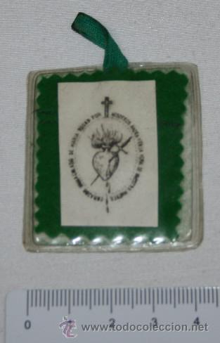 Antig&uuml;edades: ESCAPULARIO SAGRADO CORAZON DE MARIA - Foto 2