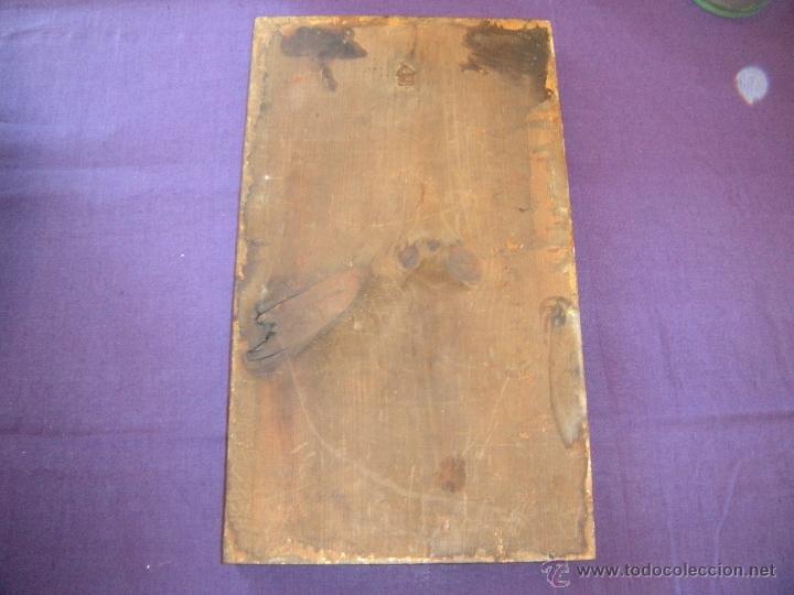 Antig&uuml;edades: RELIEVE EN MADERA TALLADA CRISTO. - Foto 2