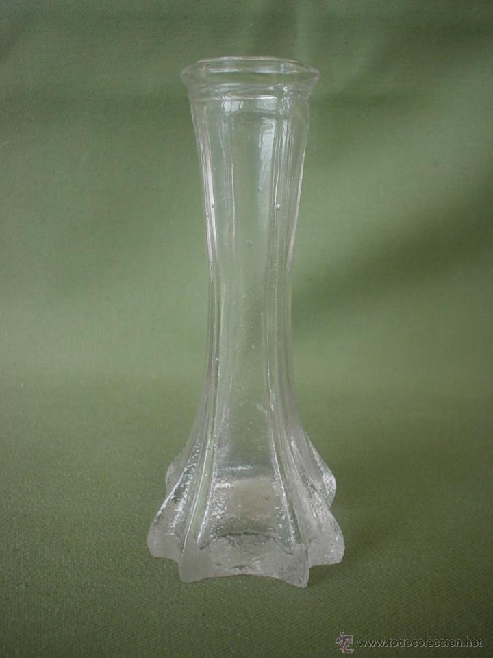 Antig&uuml;edades: VIOLETERO DE CRISTAL PRENSADO - FLORERO