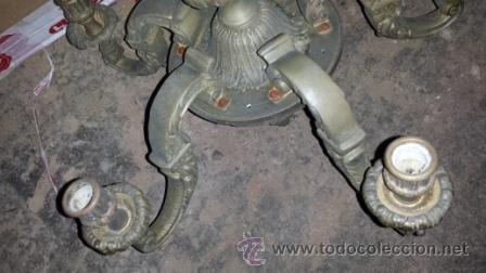 Antig&uuml;edades: LAMPARA BRONCE - Foto 3