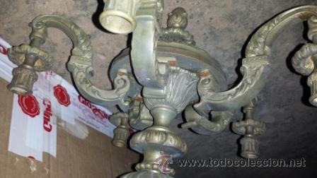 Antig&uuml;edades: LAMPARA BRONCE - Foto 7