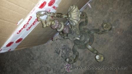 Antig&uuml;edades: LAMPARA BRONCE - Foto 9