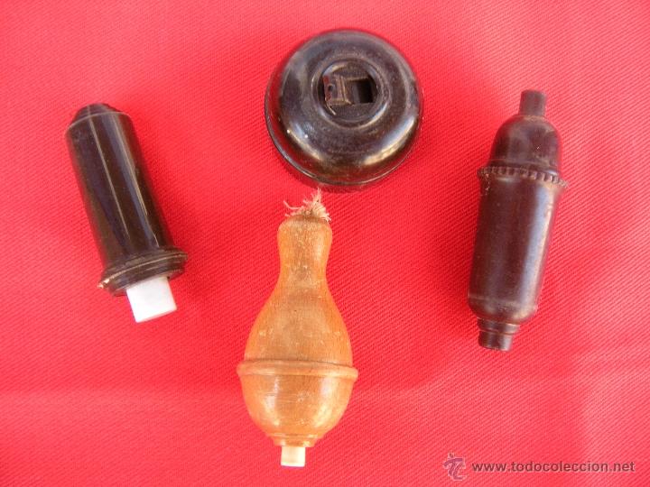 Antig&uuml;edades: LLAVE INTERRUPTOR DE LUZ, LOTE DE 4 - Foto 1
