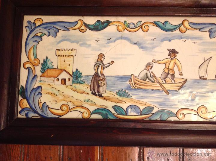 Antig&uuml;edades: gran azulejo de manises - Foto 2