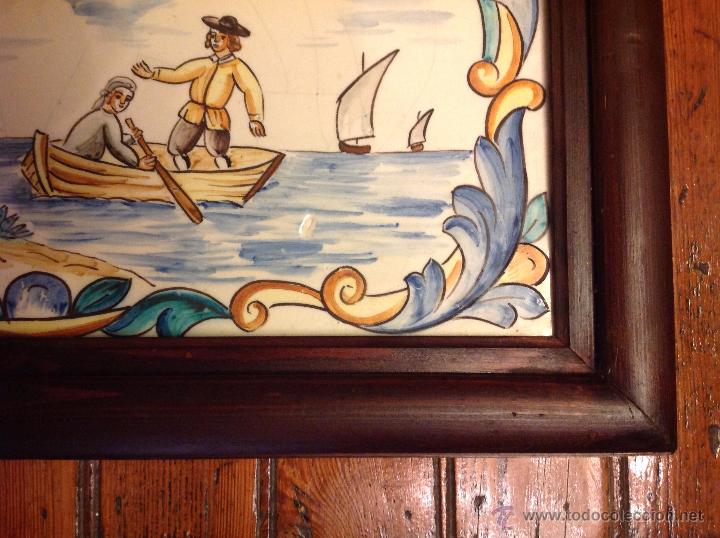 Antig&uuml;edades: gran azulejo de manises - Foto 4