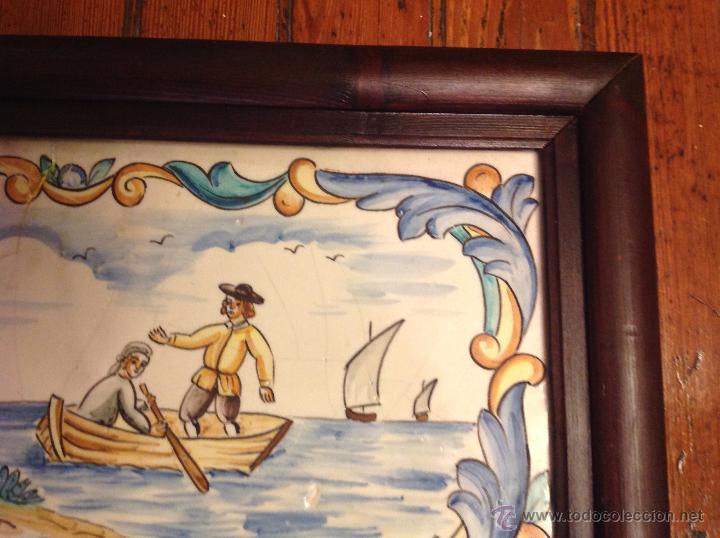 Antig&uuml;edades: gran azulejo de manises - Foto 5