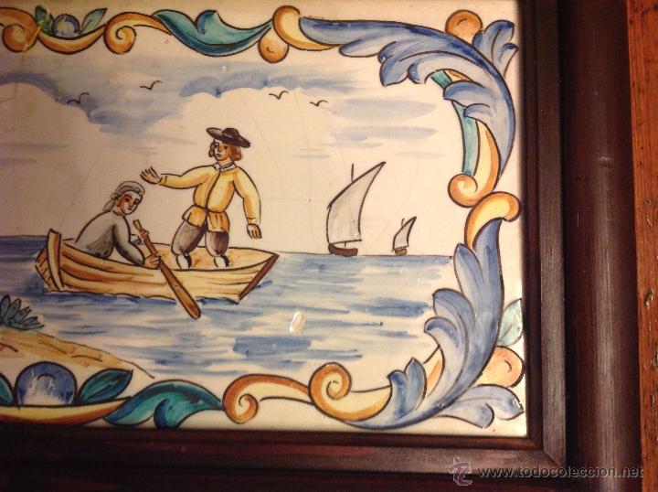 Antig&uuml;edades: gran azulejo de manises - Foto 6