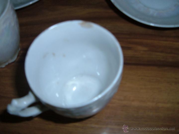 Antig&uuml;edades: 5 tazas antiguas nacaradas - Foto 4