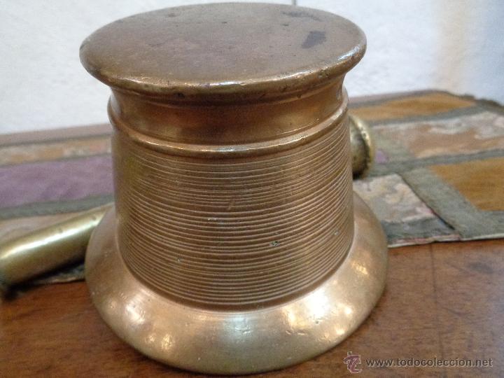 Antig&uuml;edades: ALMIREZ FARMACIA BRONCE S XIX - Foto 4