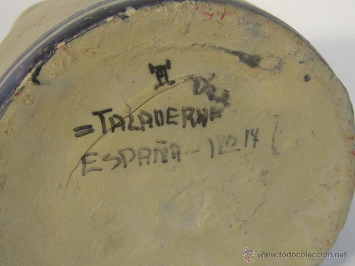 Antig&uuml;edades: jarra en ceramica de talavera - Foto 2